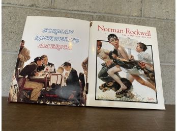 2 Norman Rockwell Collectible Hard Cover Books