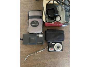 Casio And Olympus Infinity Cameras - FOR PARTS