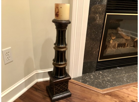 Tall Candle Stand With Candle