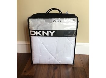 DKNY NEW White Twin Sized Bed QUILT  - #2 Of 2