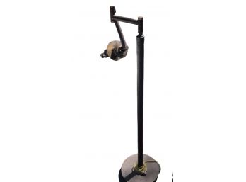 Gorgeous Bronzed Metal Swing Arm Floor Lamp