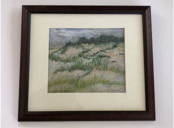 Framed And Signed Print Of Sand Dunes By K. Hart