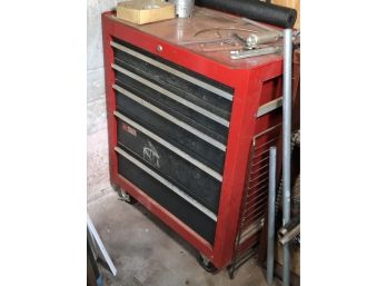 Very Nice CRAFTSMAN - Red Tool Box - Includes ALL The Tools In The Drawers - ALL FOR ONE BID !