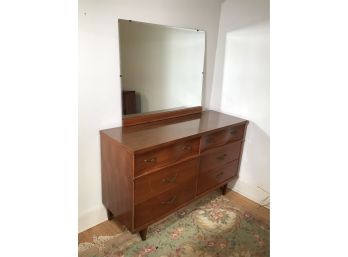 Fantastic Vintage MCM / Midcentury Low Chest With Mirror - Great Condition - COOL MCM STYLE - Nice Piece