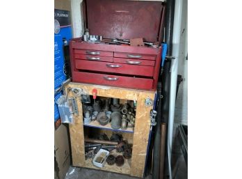 Nice Big Lot - Tool Box By PROTO With Tools Plus Assorted Plumbing Fittings - All For One Bid !