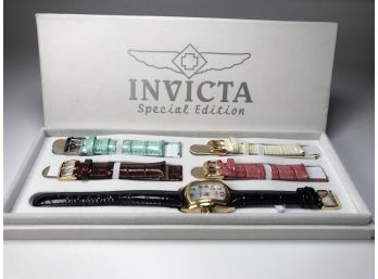 Very Nice INVICTA Baby Lupah Watch - New In Box With Interchangeable Leather Straps - $595 Retail - NICE !