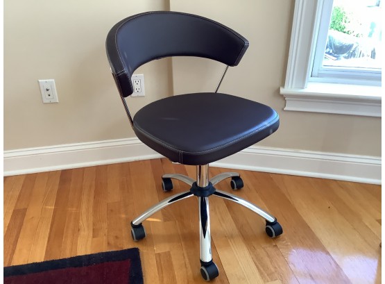 Bloomingdale's Black Leather Chair