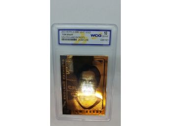 2003 Tom Brady 23Kt Gold Foil Card ~ Merrick Mint Laser Line ~ Gem Mint Graded 10