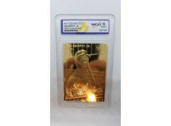 1997 Ken Griffey Jr Fleer 23Kt Gold Foil ~ Limited Edition ~ Graded 10 Mint
