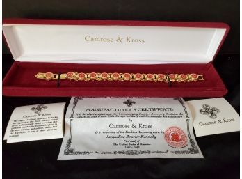 Camrose & Kross Jackie Kennedy Wedding 7' Bracelet With COA