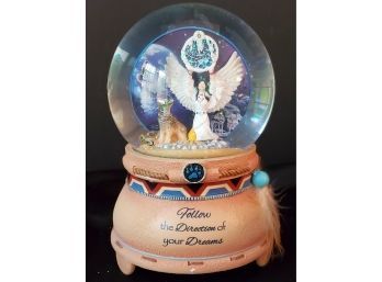 The Bradford Exchange Robin Koni Awakening The Spirits Musical, Lighted Snow Globe With COA