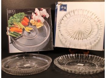 Pair Of Mikasa Serving Trays