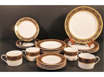 New In Original Box Lovely Sorelle Hand Crafted Fine Porcelain 20 Piece Dinner Set