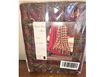 New In Packaging Boucle Plaid Throw Blanket