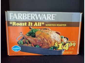 New Old Stock Farberware Roast It All Nonstick Roaster In Original Box