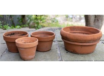 Terracotta Planter Pots - Group Of 4