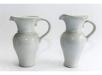 Synergy Designs Made In Hungary Ceramic Pitchers - A Pair