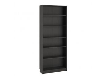 Classic IKEA Billy Bookcases, Black - Set Of 3