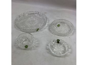 Vintage Waterford Glass Dishes, 4 Pieces