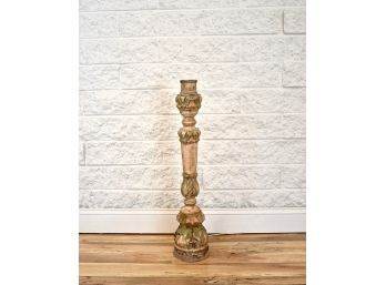 Oversized Wooden Candleholder