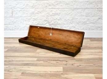 Vintage Wooden Fishing Box With Latch