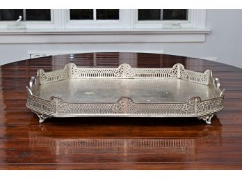 Large Heavy Pewter Tray