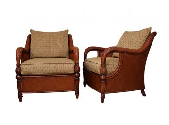 Pair Ethan Allen 'Palm Grove' Chairs