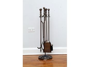 Set Of Fireplace Tools And Stand