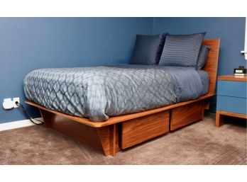 WONK Stillwell Platform Bed Plus Full Size Mattress And Bedding