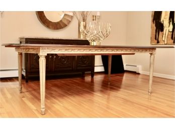 LOUIS J. SOLOMON, INC. Solid Wood Dining Table
