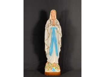 Large Vintage Mary Statue Signed CSC