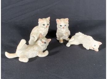 Vintage Lot Of 4 Lefton Cats