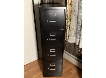 HON Black 4 Drawer File Cabinet