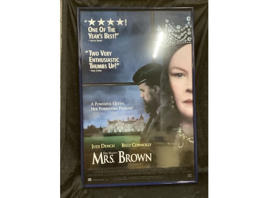 Vintage Professionally Framed Her Majesty Mrs Brown Picture