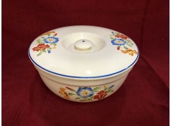 Universal Gambridge Floral Ceramic Bowl With Lid Oven Proof