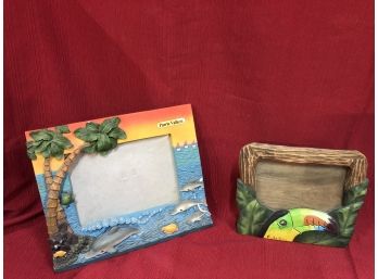 Two Island Themed Picture Frames