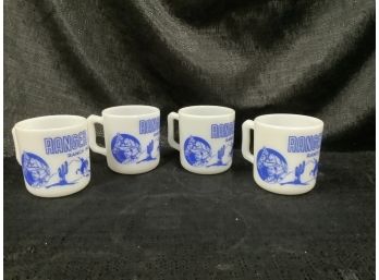 Lot Of Four Vintage Ranger Joe Souvenir Ranch Mugs
