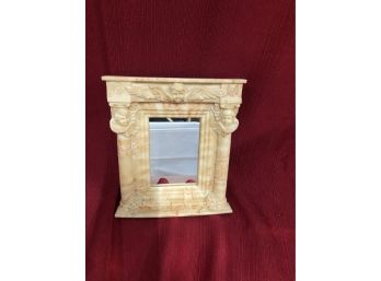 Roman Looking Faux Marble Mirrored Picture Frame