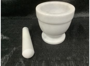 Marble Mortar And Pestle