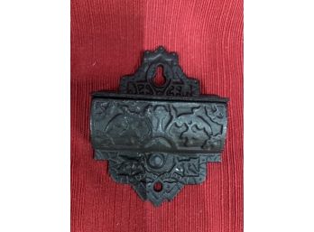 Antique Cast Iron  Match Holder