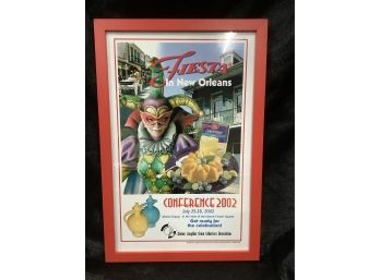 Professionally Framed Vintage Fiesta New Orleans Picture