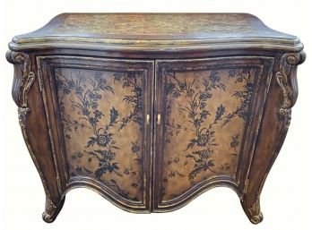 Marge Carson Vouvray Marble Top Chest Nightstand