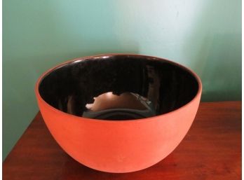 Studio Pottery Terracotta Glazed Pottery Bowl
