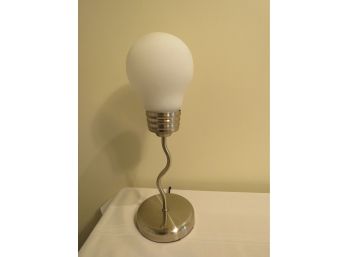 Vintage Chrome 'light Bulb' Table Lamp
