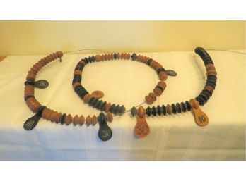 Antique Billiards Score Keeper Abacus Wood Beads