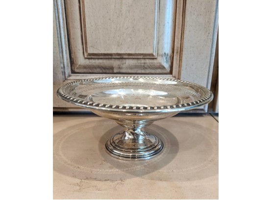 La Pierre Sterling Reinforced Weighted Candy Dish, Stamped Sterling