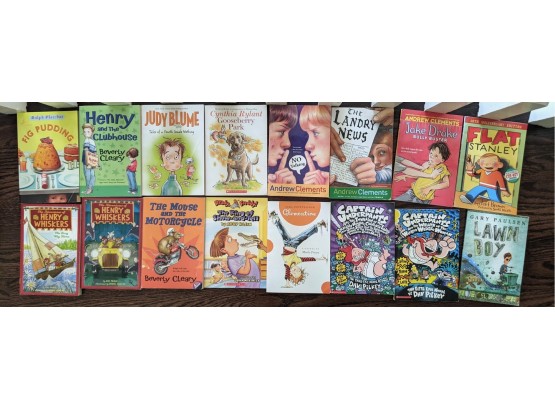 Assorted Children's Chapter Books... Judy Blume, Flat Stanley, Captain Underpants & More! $50 Retail Value!