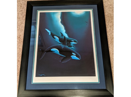 Orca Pod Lithograph By Eric Wyland  - Well Known Artist - Signed And Numbered