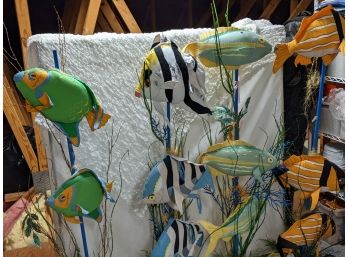 Fantastic Nautical Fish Decor For Table-Top Or Stand Alone Decorations -  Any Beach Theme Or Nautical Party
