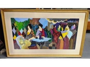 Framed Serio-lithograph, Limited Edition Signed & Numbered By World Renowned Israeli Artist YItzak Tarkay